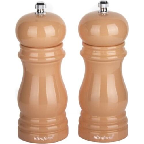 Wood Karabıber + Salt Mill Set 14Cm Pink