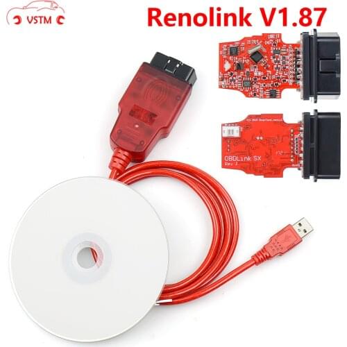 Newest Renolink V1.87 V1.52 OBD2 Diagnostic Interface Air-b-ag/Key Coding Multi-Function For Multi-Vehicles ECU Programmer