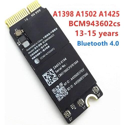Wireless AC network card 13, 14, 15 year A1502 A1398 Wireless network card WiFi AC Bluetooth 4.0 BCM943602cs