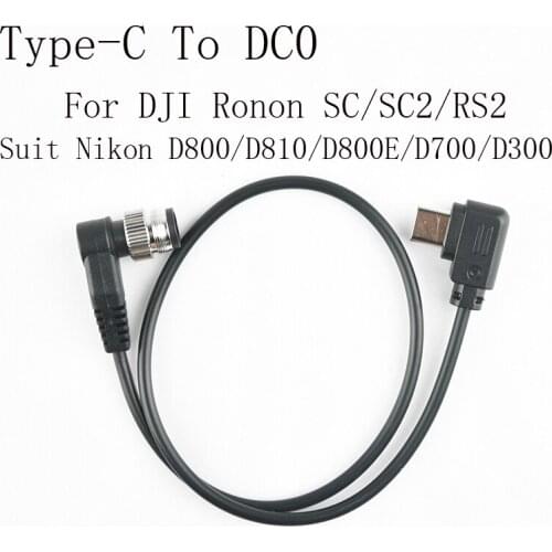 TypeC To DC0 Multi-Camera Control Cable for DJI Ronon-SC Nikon D810 D800 D800E D700 D300 D600 USB-C to Ronon SC