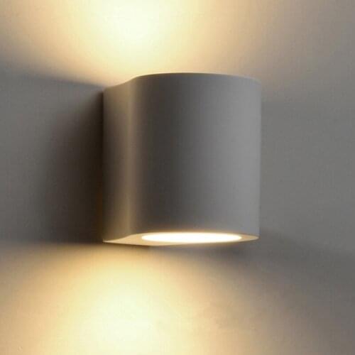 Creative geometric LED wall light 5W indoor home bedroom bedside wall lamp 110V / 220V indoor plaster lamp