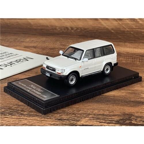 Master 1/64 Scale Toyota Land Cruiser LC80 White DieCast Car Model Collection Gift