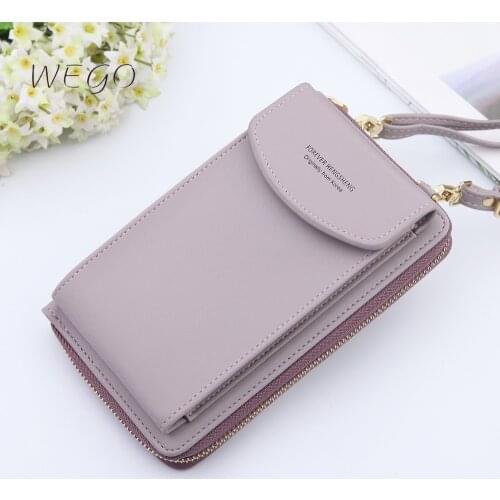 2020 New Women Long Wallet Shoulder Bag Female Wallets Clutch Lady Purse Zipper Phone Pocket Card Holder Ladies Carteras