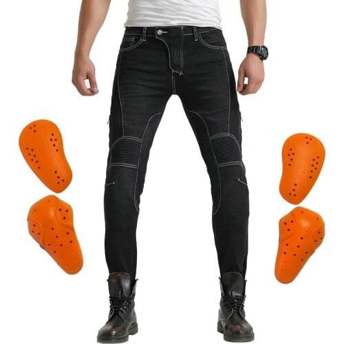 New motorcycle riding jeans men anti-fall motorcycle pants trousers with protection for winter Moto Jeans Bicycle Knights pant