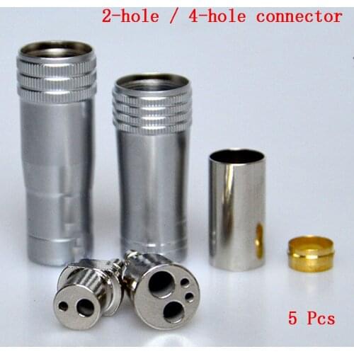 Oral 5PCS Dental Turbine Adapter Holes Changer for High Speed Handpiece 4 hole 2 Hole handpiece Connector Teeth Whitening