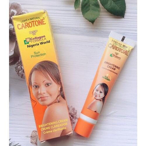 Original LIGHT&NATURAL CAROTONE brighten Cream Collagen Formula 30ml DSP 10 Sun Protection