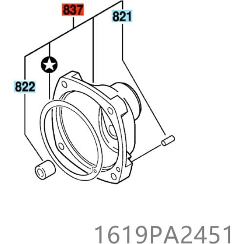 Intermediate Bearing for BOSCH GDS18E 1619PA2451 Impact Wrench Power Tool Accessories Electric tools part