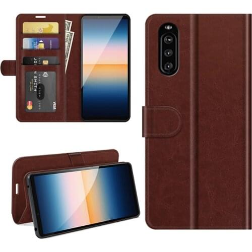 Luxury Leather Protection Bag For Sony Xperia 1 5 10 III Flip High Quality Cover Silicon Wallet Case With Card And Stand Holder