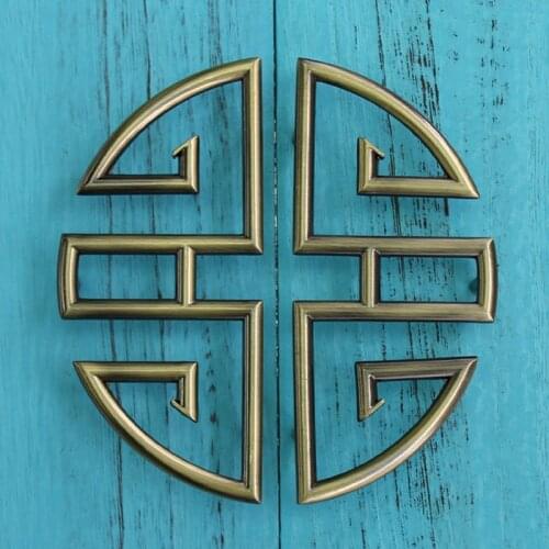 2pcs/lot 96mm Chinese Antique Zinc Alloy Cabinet Door Handle Drawer Pulls Wardrobe Cupboard Pull Handle Furniture Knobs