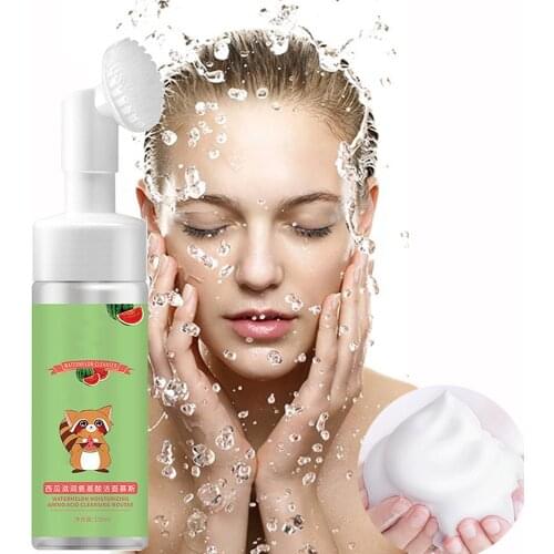 Watermelon Amino Acid Facial Cleanser Moisturizing Brightening Hydrating Oil Control Nourishing Skin Care Facial Cleansing Tool