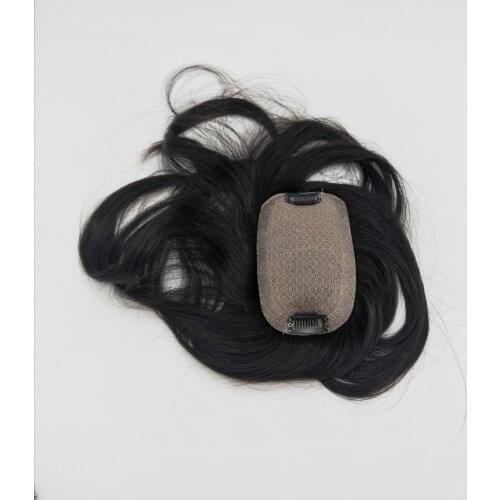 Super Hair piece with silk top base natural color size 8CMX14CM