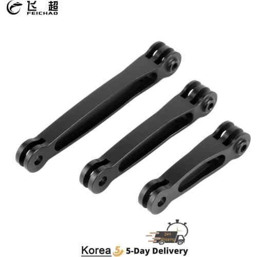Aluminum Alloy Helmet Extension Arm Selfie Stick Rod for GoPro Hero 8 7 6 5 SJCAM Yi for Insta360 One R For DJI Action Cameras