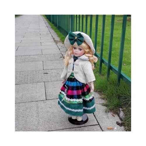 EUROPEAN-STYLE HANDICRAFT ORNAMENTS FOR CERAMIC DOLLS HOME LOVELY MENGWA RUSSIAN CHARACTER GIRL FROZEN QUEEN DOLL WEDDING