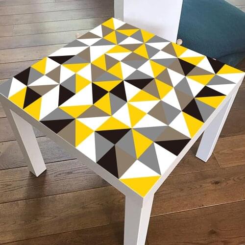 55*55CM Waterproof Geometric Table Decals Desk Self-adhesive Stickers Decor Ornaments Home Decoration Accessories Table Paste