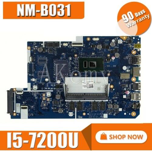 High quality New Genuine For Lenovo 110-17IKB Motherboard I5-7200U UMA D4G FRU 5B20M40827 DG710 NM-B031 Fully Tested