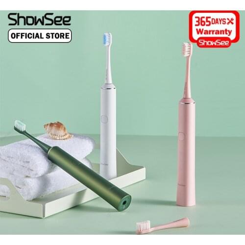 ShowSee Sonic Electric Toothbrush IPX7 Waterproof Wireless Induction Charging Whitening Teeth Gingival Protection Low Noise