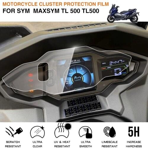 For SYM MAXSYM TL 500 TL500 2020 Cluster Scratch Protection Film Screen Protector Motorcycle Accessories