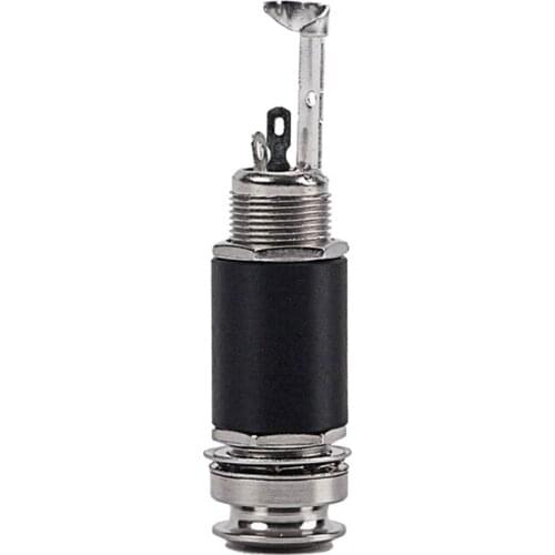 1/4 Inch 6.35Mm Acoustic Electric Guitar Bass Output Jack Strap Button Endpin Plug Socket Stereo Cylinder