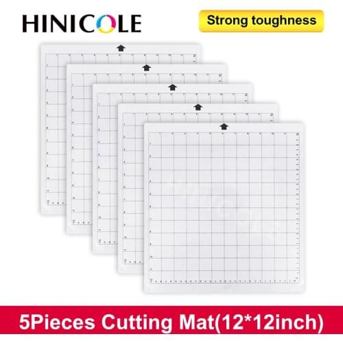 Hinicole 1pcs-5pcs Replacement Cutting Mat Adhesive Mat with Measuring Grid for Silhouette Cameo Cricut Explore Plotter Machine
