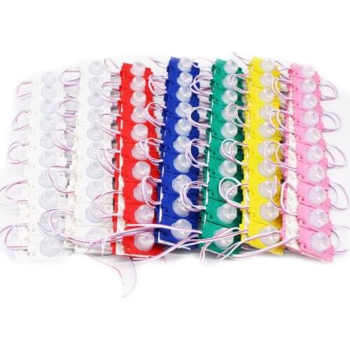 100pcs Single Doule Side LED Module DC12V 24V Truck Car Module 1.5w Red/Green Blue/Pink/Yellow Led Sign Letter Backlight Module