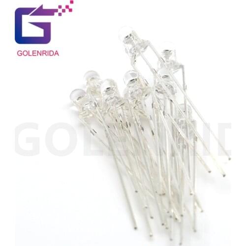 100pcs LED 3mm Round Diffused Red & Green two Color Common Anode LED Diode Light Emitting Diode
