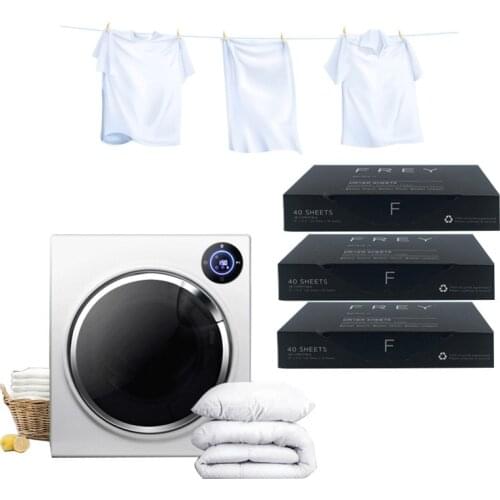 120sheets 4 in 1 Fabric Softener Sheets Tumble Dryer Sheet French Fragrance Wrinkle & Static Remover Clothes Protection