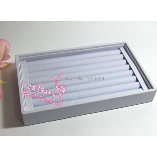 2016 4pcs/lot White PU Leather Jewelry Rings Earrings Display Showcase Box , Fantastic Jewelry Gift Display Box For Boutique