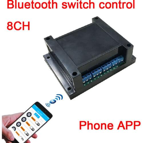 8ch dc 12v Bluetooth door lock Bluetooth access control APP Mobile phone Bluetooth control switch Bluetooth relay module