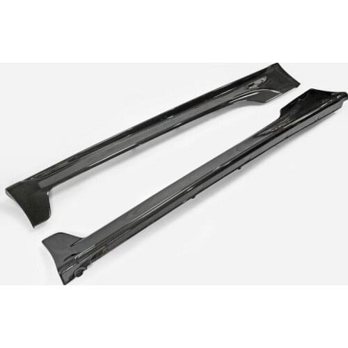 Car Accessories For Toyota FT86 TRD Style Carbon Fiber Side Skirt Glossy Finish TR Door Add On Step Racing Kit Extension Part