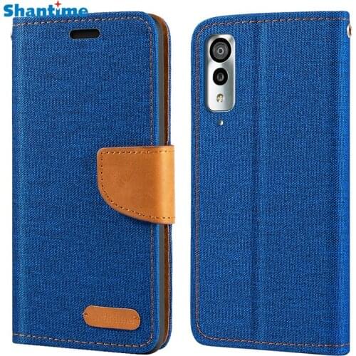 Oxford Leather Wallet Case For Kyocera Android One S8 With Soft TPU Back Cover Magnet Flip Case For Kyocera Android One S8