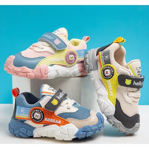 Spring Autumn Childrens Shoes Boys Sports Shoes Breathable Baby Girls Toddler Shoes Soft-soled Kids Shoes Unisex Sneaker