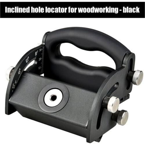 Woodworking Oblique Hole Locator Pratical Aluminium Alloy Drilling Positioner Drill Guide Tool