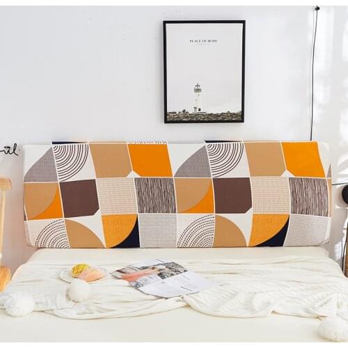 Elastic All-inclusive Bed Head Cover Printed Cartoon Bedside Back Protection Dustproof Cover Soft Headboard Covers