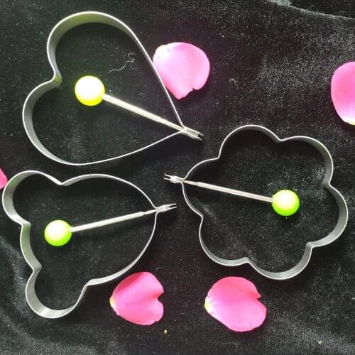 Stainless steel heart-shaped breakfast heart-shaped plum shaped mickeys mother Fried egg mold creative kitchen appliances love