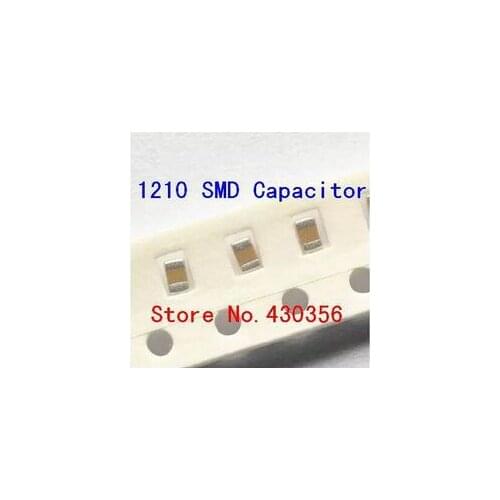 100PCS smd capacitor 1210 684K 0.68UF 100V Free Shipping