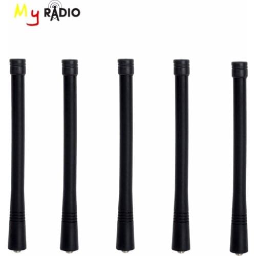 5pcs Stubby Antenna MX connector VHF for MOTOROLA EP GP series ham radio antenna Walkie Talkie Accessory aerial
