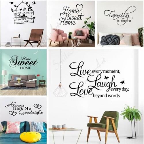 Colorful Welcome Wall Decal Art Vinyl Stickers For Home Decor Living Room Bedroom Wall Art MURAL Drop Shipping