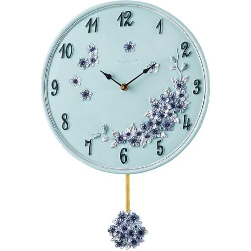Creative Nordic Wall Clock Modern Design Living Room Home Bedroom Clock Pendulum Modern Swing Clock Relojes Wall Watch Bb50