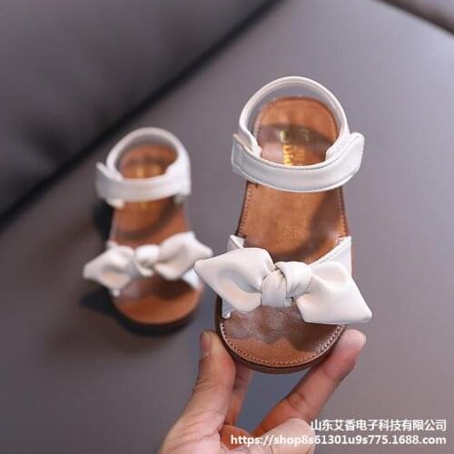 2021 Summer New Childrens Bowknot Girls Sandals Princess Non-slip Soft Sole Baby Shoes Sandalias Para Bebe Sandal Girls Shoes
