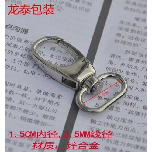 New arrival 20pcs/lot 15mm zinc alloy Clasps bag accesories hanger hook for Webbing Strap Belt Purse Bag Handbag Free Shipping