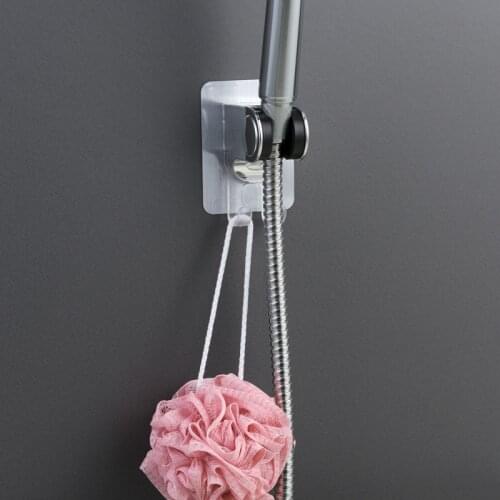 NEW Self-Adhesive Shower Head Bracket Adjustable Handheld Shower Wand Holder Wall Mount