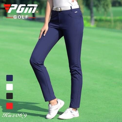 PGM Golf Clothing Women Pants Spring Summer Tennis Baseball Apparel Ladies 4 Colors Trousers Sportswear Slim Breathable Clothes
