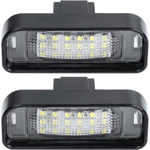 2Pcs LED Car License Plate Light Number Lights For Mercedes Benz S-class W220 1998-2005 Canbus Error Free