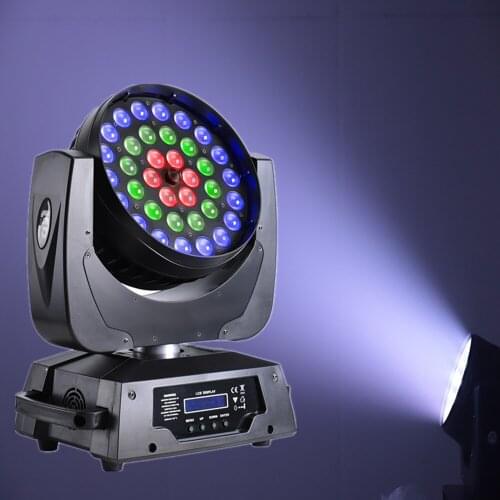 Professional audio 36*10W rgbw led zoom wash moving head stage light dmx512 disco lighting