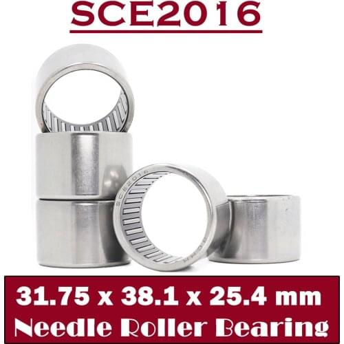 SCE2016 Bearing 31.75*38.1*25.4 mm ( 5 PCS ) Drawn Cup needle Roller Bearings B2016 BA2016Z SCE 2016 Bearing