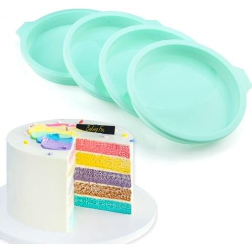 Silicone Layered Cake Round Shape Mold Kitchen Bakeware DIY Desserts Baking Mold Mousse Cake Moulds Baking Pan Tools
