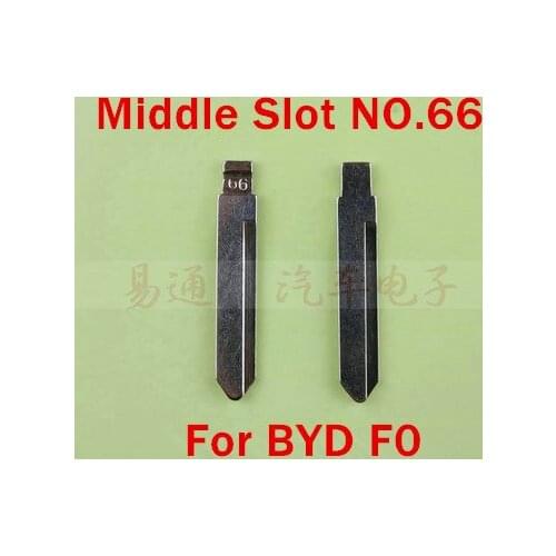 Middle Slot NO.66 Blank Key Blade FOR byd F0 Flip Remote Key Blade 66# Key Blade