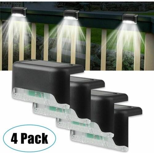 4PCS LED warm wall lights Solar Lights Outdoor Lamp with Motion Sensor Solar Powered Sunlight Spotlights for Garden Decoration