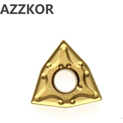AZZKOR WNMG431 WNMG080404 Carbide Inserts Cutter CNC Lathe Turning Tools For Metal External MA Insert Wholesale WNMG080408 NT600