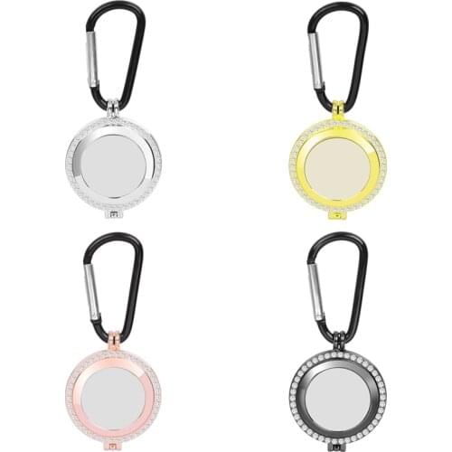 Anti-lost Device Keychain Protective Sleeve for Airtags Copper Material Rhinestone Case For Locator Tracker Airtag L200